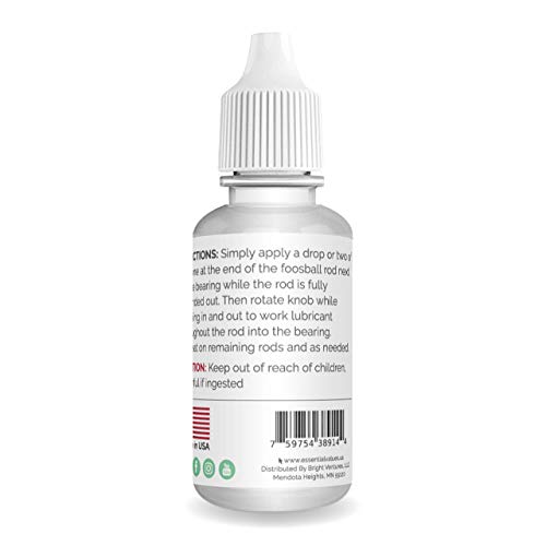 Essential Values Foosball Rod Lubricant Authentic Foosball Silicone