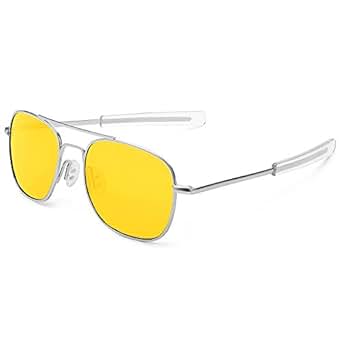 WELUK Night Driving Glasses Polarized 55mm Aviator