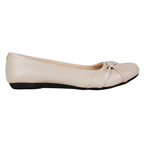 footshez women's cream casual bellies