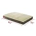 Brindle Khaki Shredded Memory Foam Dog Bed - Pet Essentials - Orthopedic Design - Crate Compatible - Machine Washable Cover - Indoor Pet Bed for Dogs, Puppies, Cats, and Rabbits - Size Large 46 x 28