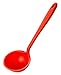 GIR: Get It Right Silicone Pasta Spoon & Ladle - 3/4-Cup Capacity - Red - Heat-Resistant to 425°F - Measurement Markings in Cups & mL - No-Drip Edge - Dishwasher-Ready