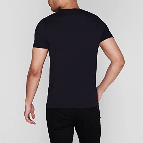 T-Shirt Manches Courtes Homme Core Tommy Logo Col Ras-du-Cou, Bleu (Sky Captain), M