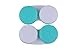 Contact Lens Case 12 Pack - Green Travel Safe Holder