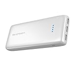 Portable Charger RAVPower 22000mAh Power Bank 22000 Battery Pack Charger 5.8A Output 3-Port (2.4A Input, Triple iSmart 2.0 USB Ports, Li-polymer Battery) Battery Charger For Smartphone Tablet-White