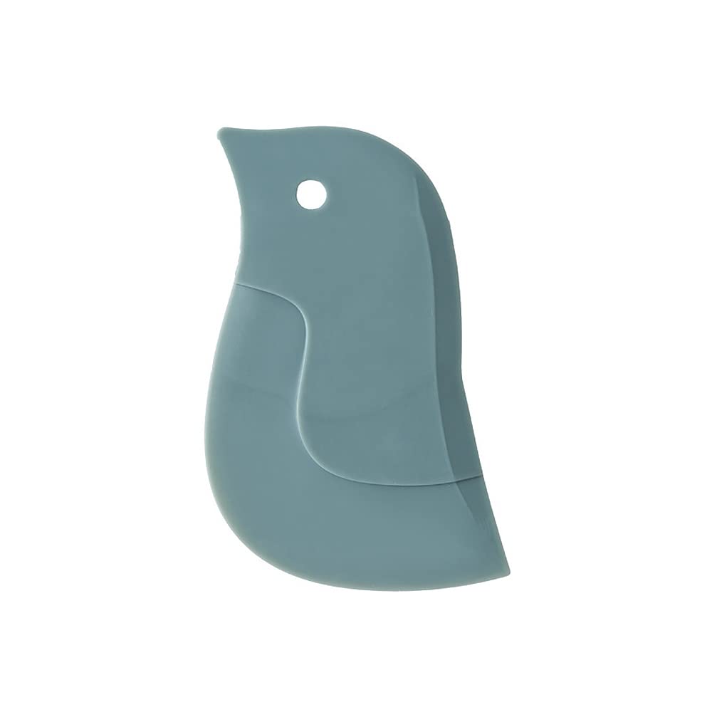 Pan Scraper Silicone Scraper, Penguin Shape Kitchen Tool Oil Plate Multifunction Scraper Bowl Scraper for Kitchen Pans, Bowls Baking Washing, Green