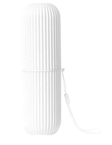Toothbrush Travel Case Hard Plastic Tooth Brush Container Portable Toothbrush Cup Holder for Storage Toothbrushes and Toothpaste