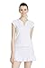 32e-SANERYI Women's Quick-Drying V-Neck Short Sleeve Tops, Golf Shirts (t42,S,White)