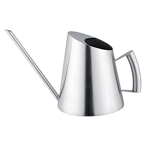 1.5L Watering Pot Modern Garden Plant Watering Can Stainless Steel with Long Sprout Comfortable Handle for Potted Plants