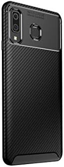 Samsung Galaxy A9 Star/A8 Star Case,Ultra Slim Lightweight Shockproof Flexible Soft TPU Silicon Protective Case Cover and Carbon Fiber Texture Design for Samsung Galaxy A9 Star/A8 Star - Black