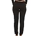 [E308P-BK-M] Coco-Limon Womens Jogger, Fleece, Rib Trimming, Side Pockets Black Medium