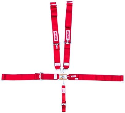 SIMPSON SAFETY Red Latch and Link 5 Point Sprint Car Harness P/N 29066RD