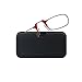 ThinOptics Reading Glasses + Black Universal Pod Case | Red Frame, 2.50 Strength Readers