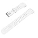 Band for Garmin Vivosmart HR, Soft Adjustable Silicone Replacement Wrist Watch Band Accessory for Garmin Vivosmart HR (No Tracker, Replacement Bands Only) (White)