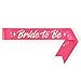 xo, Fetti Pink Bachelorette Party Sash - Bride To Be | Bachelorette Party Decorations - Sash for Bride | Bridal Shower Gift