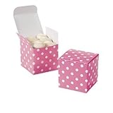 Fun Express Candy Pink Polka Dot Gift Boxes (2 Dozen)