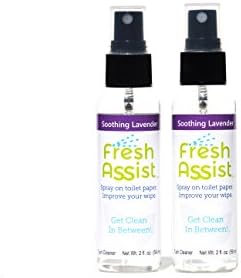Fresh Assist Best Flushable Wipe Alternative for Septic Systems Soothing Lavender 2 Pack