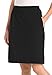 Women's Plus Size Stretch Cotton Skort Black,L