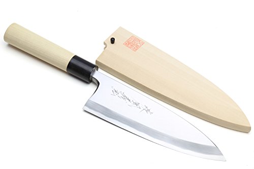 Yoshihiro High Carbon Shiroko Kasumi Deba Japanese Fillet Chef's Knife 6