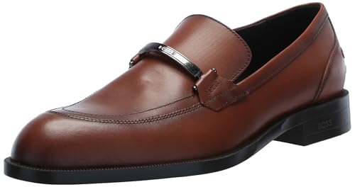Tayil Smooth Leather Bit Loafer, Acorn Brown, 13