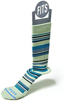 FITS Medium Hiker – Crew: Essential Hiking Socks, Desert Sage/Biscay Bay , XL