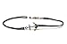 Anchor anklet for men, men's ankle bracelet with a silver plated anchor charm and blue cotton cord, custom anklet gift for him, beach ocean boat sailor skipper summer jewelry