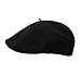 Laulhère Men's Beret Casquette French Beret Basque, Traditional Size M Black