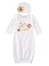 Newborn Baby Girl Take Home Outfit Baby Girl Gift Set Baby Gown (0-3 Months, Pink)