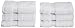 Superior Egyptian Cotton Pile Face Towel/Washcloth Set of 6, Ultra Soft Luxury Towels, Thick Plush Essentials, Absorbent Heavyweight, Guest Bath, Hotel, Spa, Home Bathroom, Shower Basics, White