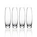 Whole Housewares Clear Glass Bud Vase Set of 4,Big Size Dia 2.5