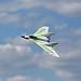 E-flite EFLU4250 UMX F-27 Evolution BNF Basic with AS3X and Safe, White With Green