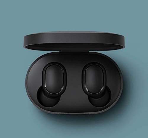 Systene Airdots Earbud Wireless Headphones Bluetooth 5.0 TWS Earphones with Wireless Charging case Compatible with Mi Mobile Phones for Readmi Air Pods Compatible for All Smart Phones - Black