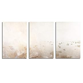 Canvas Wall Art Abstract Vintage Style Painting Artwork for Home Prints Framed - 16"x24" x 3 Panels
