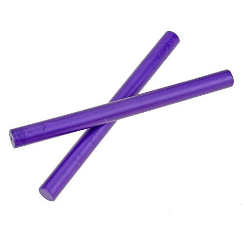 Yoption 12 Pcs No Cord Wicks Cylindrical Fire Manuscript Sealing Wax for Glue Gun Sealing Wax (Noble purple#1)