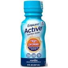 Image of Ensure Active High Protein Vanilla Nutrition Shake, 8 Ounce -- 24 per case.
