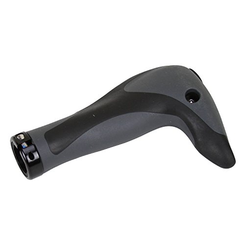 VELO VLG-849AD3 Black/Gray Gel Bicycle MTB Mountain Bike Horn Ergonomic Grips Handlebar Comfort Protector