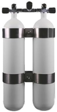 Euro cylinder Double steel bottles 7L ,300 bar, wide Ring gap