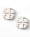 Fashion Silver T Studs Earrings