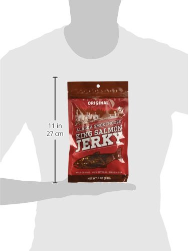 Alaska Smokehouse Salmon Jerky, 3-Ounce Bag - Thumbnail 4