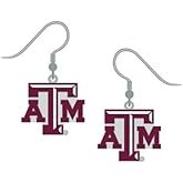 Texas A&M Aggies Earrings J-Hook Logo