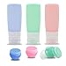 Travel Bottles,Leakproof Silicone Travel Containers,3oz TSA Approved Refillable Travel Size Toiletries Bottles for Shampoo Lotion Soap (Color C)