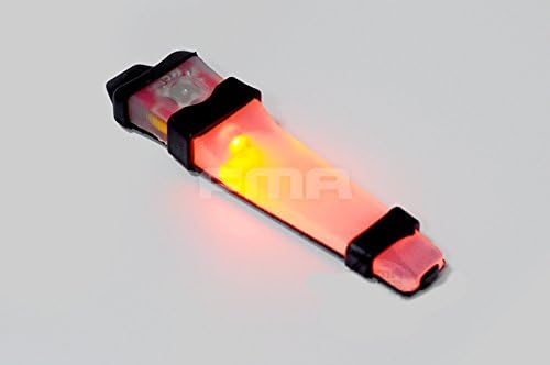 Worldshopping4U Helmet Velcro Safety LED VLA V-Lite E-LITE Strobe Survival Light (Orange, Pink, White) Flashlight DE Base for Tactical Airsoft Outdoor Hunting Camping