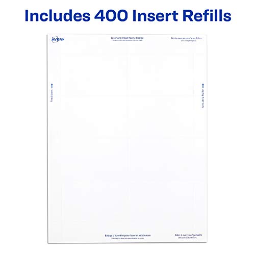 4 Avery+Badge+Inserts+Cardstock+Refills