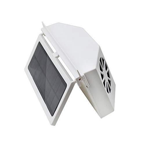 856store Fans Cooling Solar Powered Car Vehicle Ventilation Exhaust Air Summer Cooling Fan Radiator