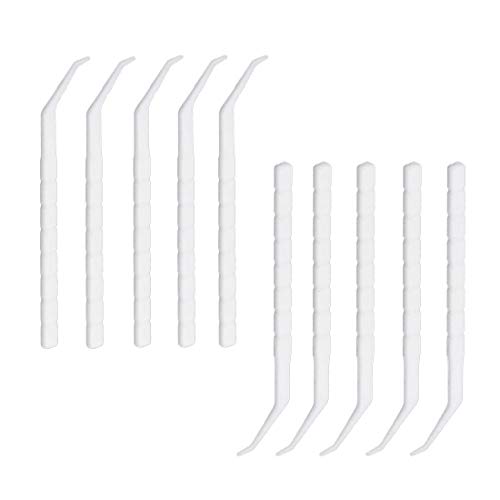 Ninetonine 150 Pcs Household Restaurant Plastic Curved Hook Toothpicks