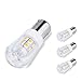 JOMITOP 4 Pack BA15S S8 Bayonet Base LED Bulb Non-Dimmable 2W Waterproof CRI80 AC/DC 12V for Boat, RV, Car Soft Warm White