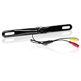 BOSS Audio Systems LPCB36 Car Rearview Backup Camera - License Plate Mount, High Resolution, Easy Mounting, 170 Wide Angle, Weatherproof, Low Light Friendly, Distance Guide View