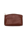 BAGGU Leather Small Clutch - Molasses