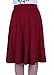 Favelem Women's Spring High Waist A Line Flare Pleated Knee Length Skater Skirts