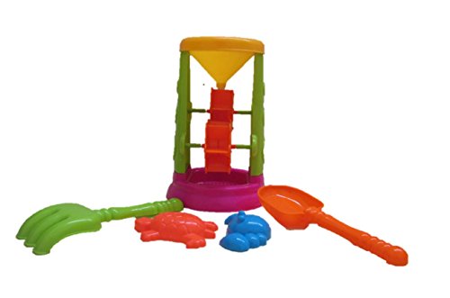 image for dazzling toys Beach / Sand Toy Set - Double Sand Wheel, Shovel, Rake, 