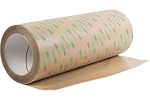 DBSTAR 3M 468MP Double Sided Adhesive Transfer Tape Sheet Roll, 12 in x 20 yd, Industrial-Grade Adhesive for Smooth Surfaces, Durable Hold with Heat and Chemical Protection
